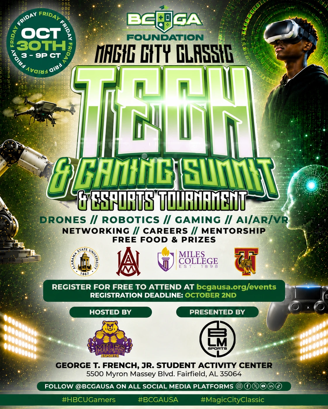 Magic City Classic Tech & Gaming Summit & Esports Tournament flyer
